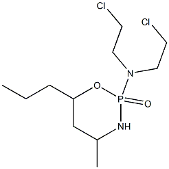 Tetrahydro-2-[bis(2-chloroethyl)amino]-4-methyl-6-propyl-2H-1,3,2-oxazaphosphorine 2-oxide Struktur