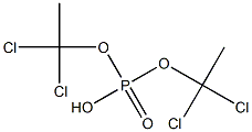 Phosphoric acid hydrogen bis(1,1-dichloroethyl) ester Struktur