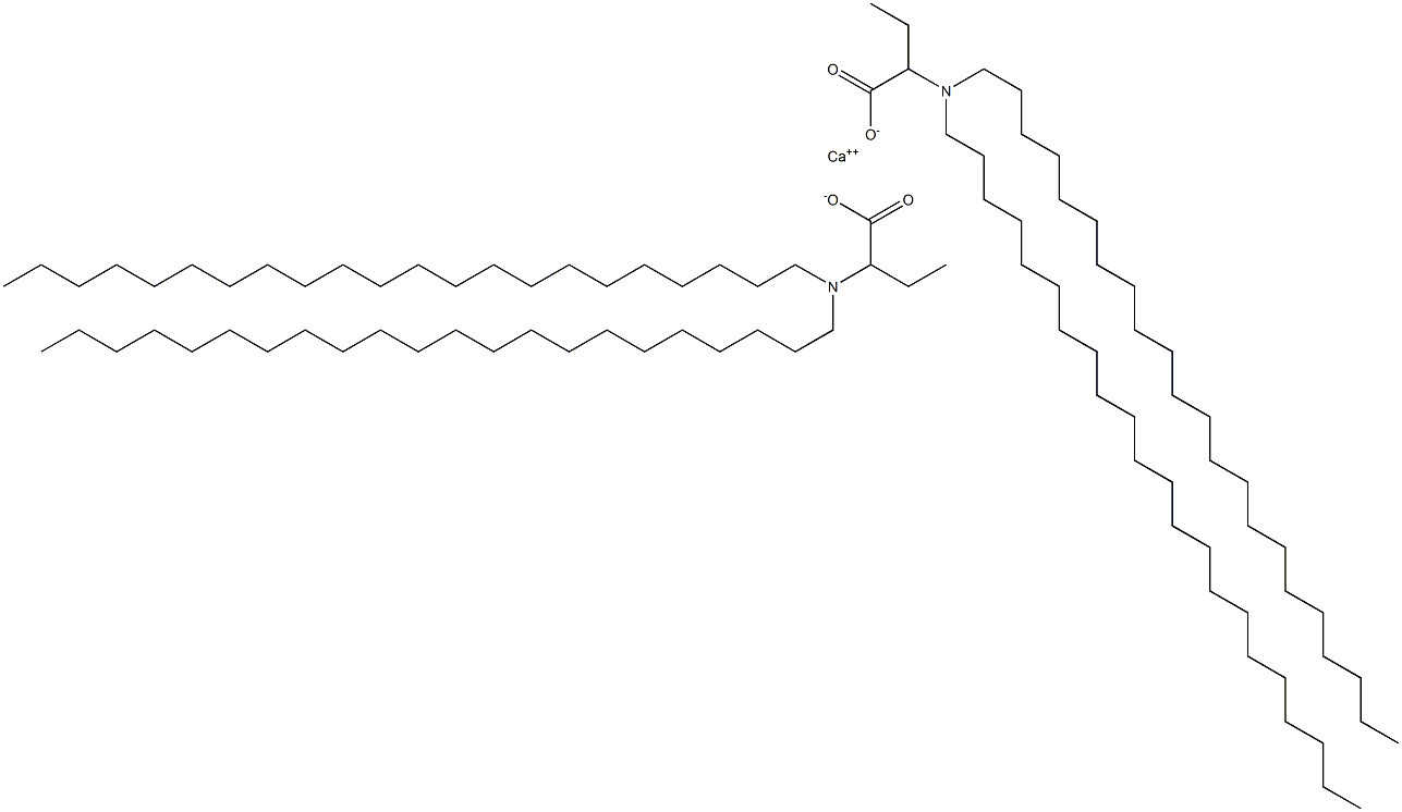 Bis[2-(didocosylamino)butyric acid]calcium salt Struktur