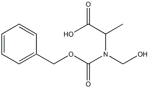 2-[Benzyloxycarbonyl(hydroxymethyl)amino]propanoic acid Struktur