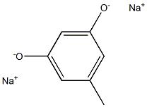 Disodium 5-methyl-1,3-benzenediolate Struktur