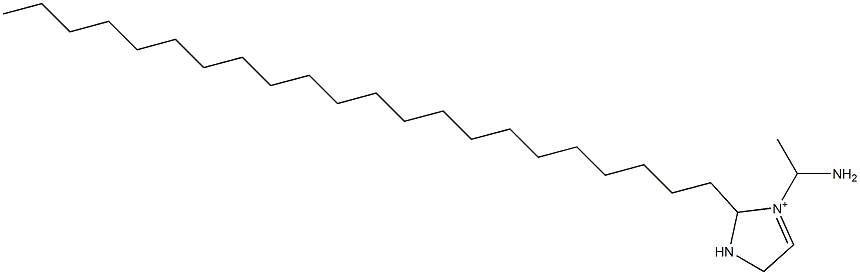 3-(1-Aminoethyl)-2-docosyl-3-imidazoline-3-ium Struktur