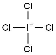 Tetrachloroiodate Struktur