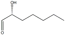 [R,(+)]-2-Hydroxyheptanal Struktur