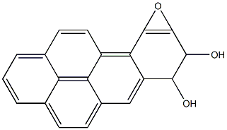 9,10-Epoxy-7,8-dihydrobenzo[a]pyrene-7,8-diol Struktur