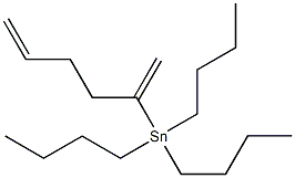 Tributyl(1-methylene-4-pentenyl)stannane Struktur