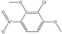 3-Chloro-2,4-dimethoxy-1-nitrobenzene Struktur