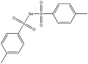 Bis(4-methylphenylsulfonyl) selenide Struktur