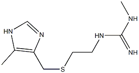 1-Methyl-3-[2-[(5-methyl-1H-imidazole-4-yl)methylthio]ethyl]guanidine Struktur