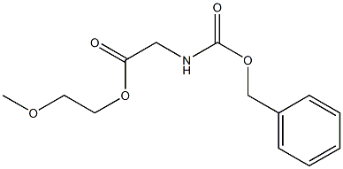 N-(Benzyloxycarbonyl)glycine 2-methoxyethyl ester Struktur