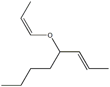 (E)-4-[(Z)-1-Propenyloxy]-2-octene Struktur