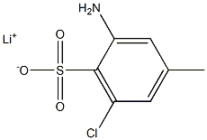 2-Amino-6-chloro-4-methylbenzenesulfonic acid lithium salt Struktur