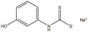 m-Hydroxyphenyldithiocarbamic acid sodium salt Struktur