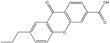 7-Propyl-9-oxo-9H-xanthene-3-carboxylic acid Struktur