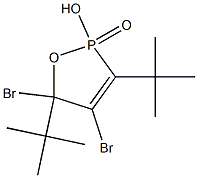 2-Hydroxy-4-bromo-5-bromo-3,5-di-tert-butyl-2,5-dihydro-1,2-oxaphosphole 2-oxide Struktur