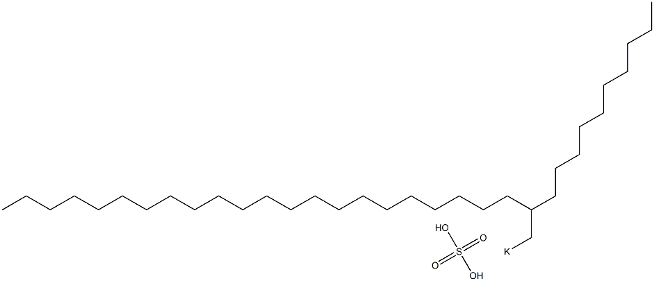 Sulfuric acid 2-decyltetracosyl=potassium salt Struktur