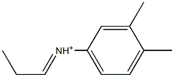 N-(3,4-Dimethylphenyl)-1-propaniminium Struktur