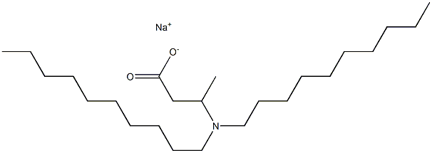 3-(Didecylamino)butyric acid sodium salt Struktur