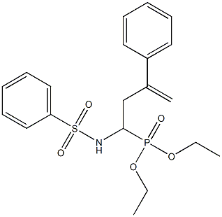 (1-Phenylsulfonylamino-3-phenyl-3-butenyl)phosphonic acid diethyl ester Struktur