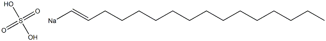 Sulfuric acid 1-hexadecenyl=sodium salt Struktur