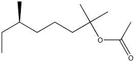 [R,(-)]-2,6-Dimethyl-2-octanol acetate Struktur