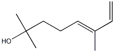 (5E)-2,6-Dimethyl-5,7-octadien-2-ol Struktur