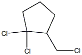 1-Chloromethyl-2,2-dichlorocyclopentane Struktur