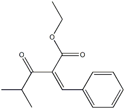 2-Benzylidene-3-oxo-4-methylpentanoic acid ethyl ester Struktur