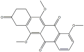 3,4-Dihydro-5,7,12-trimethoxy-2,6,11(1H)-naphthacenetrione Struktur