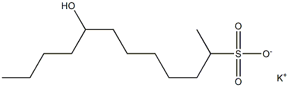 8-Hydroxydodecane-2-sulfonic acid potassium salt Struktur