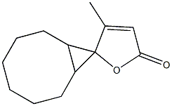 3-Methylspiro[furan-2(5H),9'-bicyclo[6.1.0]nonan]-5-one Struktur