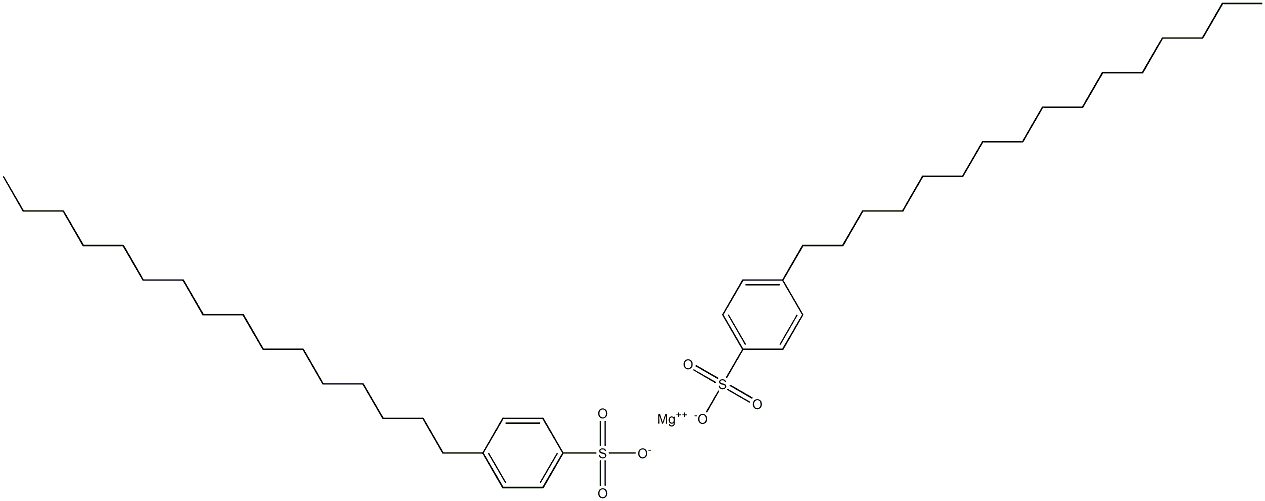 Bis(4-hexadecylbenzenesulfonic acid)magnesium salt Struktur