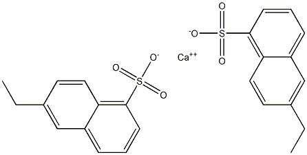 Bis(6-ethyl-1-naphthalenesulfonic acid)calcium salt Struktur