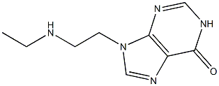 9-[2-(Ethylamino)ethyl]-9H-purin-6(1H)-one Struktur