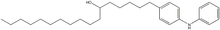 4-(6-Hydroxyheptadecyl)phenylphenylamine Struktur