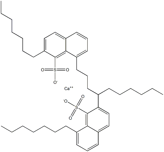 Bis(2,8-diheptyl-1-naphthalenesulfonic acid)calcium salt Struktur