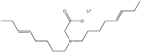 N,N-Di(5-octenyl)glycine lithium salt Struktur