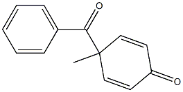 4-Benzoyl-4-methyl-2,5-cyclohexadien-1-one Struktur