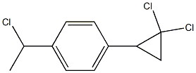 1-(1-Chloroethyl)-4-(2,2-dichlorocyclopropyl)benzene Struktur