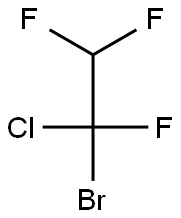 1-Chloro-1-bromo-1,2,2-trifluoroethane Struktur