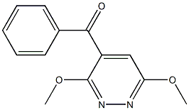 3,6-Dimethoxy-4-benzoylpyridazine Struktur