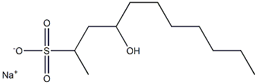 4-Hydroxyundecane-2-sulfonic acid sodium salt Struktur