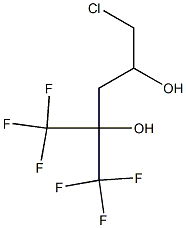 5-Chloro-1,1,1-trifluoro-2-(trifluoromethyl)-2,4-pentanediol Struktur