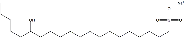 15-Hydroxyicosane-1-sulfonic acid sodium salt Struktur