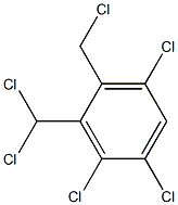 1,2,5-Trichloro-4-(chloromethyl)-3-(dichloromethyl)benzene Struktur