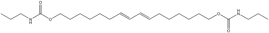 7,9-Hexadecadiene-1,16-diol bis(N-propylcarbamate) Struktur