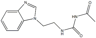 1-Acetyl-3-[2-(1H-benzimidazol-1-yl)ethyl]urea Struktur