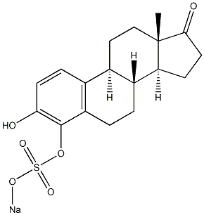 4-(Sodiooxysulfonyloxy)estrone Struktur