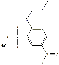 2-(2-Methoxyethoxy)-5-nitrobenzenesulfonic acid sodium salt Struktur