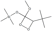 3-(Trimethylsilyloxy)-3-methoxy-4-tert-butyl-1,2-dioxetane Struktur